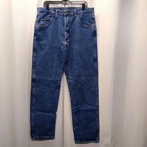 Wrangler Rugged Wear Relaxed Fit 35001AI High Rise Men's 38x34 Jeans 100% Cotton